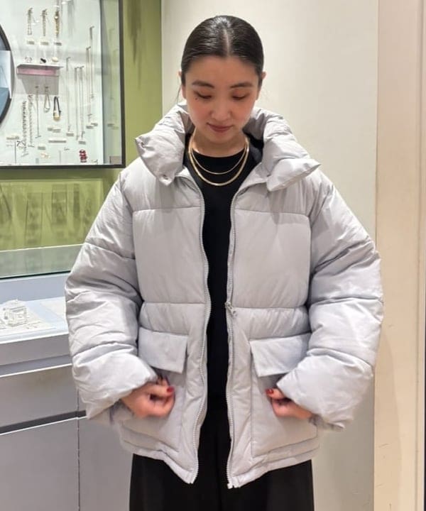 ちりこさんの「BEAMS WOMEN｜中綿 スタンドカラー ブルゾン」を使ったコーディネート