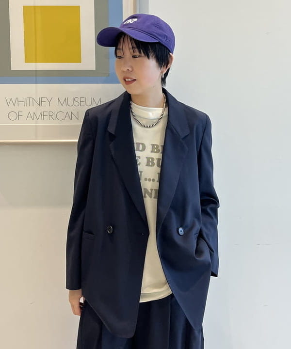 ミナミマリコさんの「BEAMS WOMEN｜maturely / ティー ダブ ダブル ブレステッド ジャケット」を使ったコーディネート