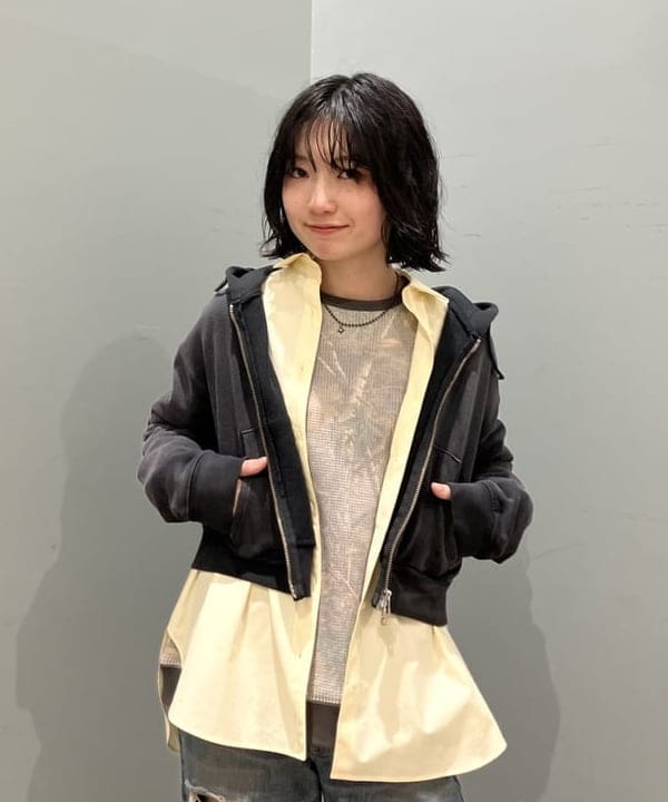 加歩さんの「BEAMS WOMEN｜【別注】Champion / ツリー サーマル Tシャツ」を使ったコーディネート