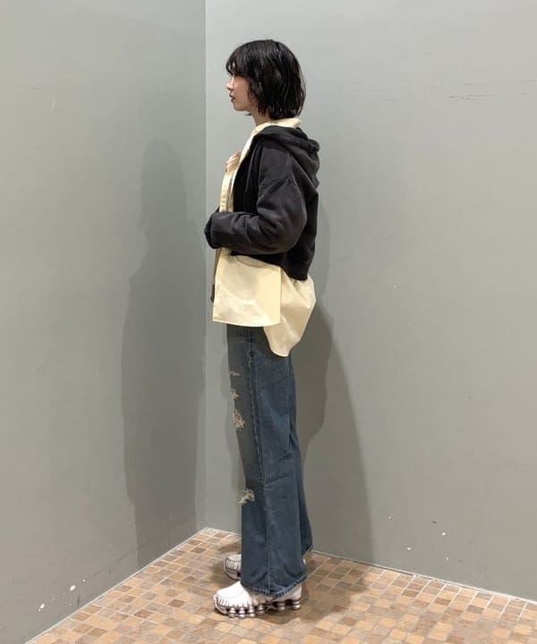 加歩さんの「BEAMS WOMEN｜【別注】Champion / ツリー サーマル Tシャツ」を使ったコーディネート