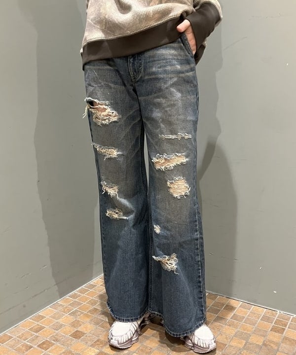 加歩さんの「BEAMS WOMEN｜【別注】Champion / ツリー サーマル Tシャツ」を使ったコーディネート