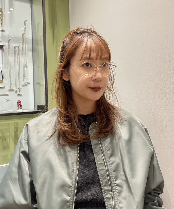 大木さんの「BEAMS WOMEN｜ギャザー アーム MA-1」を使ったコーディネート