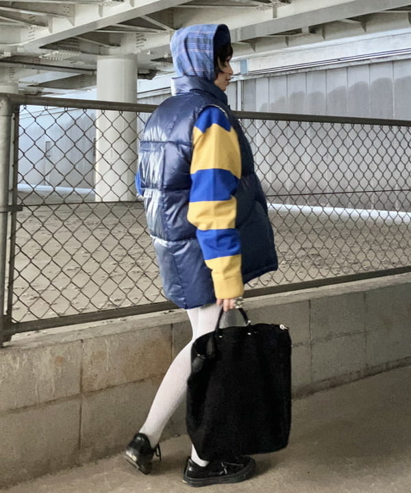 みやさかさんの「BEAMS WOMEN｜ワイドフィット 7ゲージ ラガー ニットポロシャツ」を使ったコーディネート