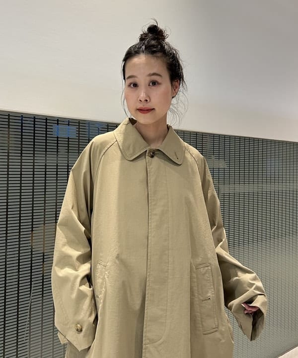 清水 彩乃さんの「BEAMS WOMEN｜ソロテックス バルマカンコート」を使ったコーディネート
