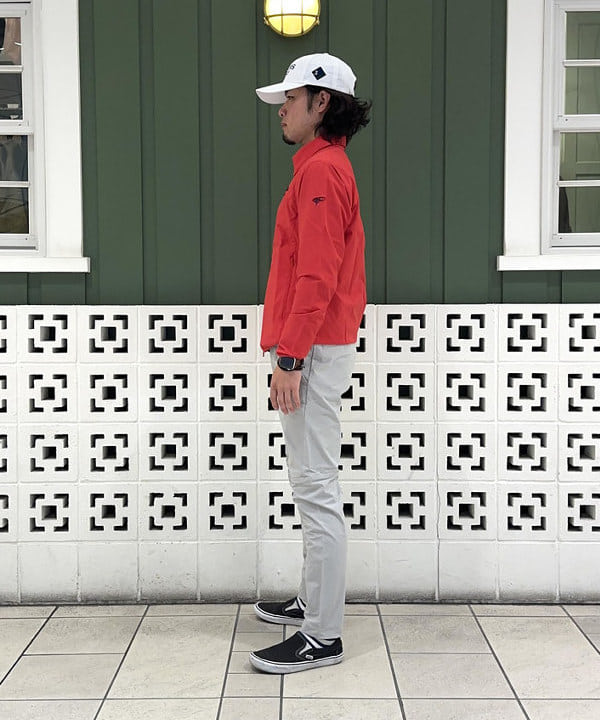 ビームスゴルフ グレー マーブル模様 スリムフィットパンツ ビームス