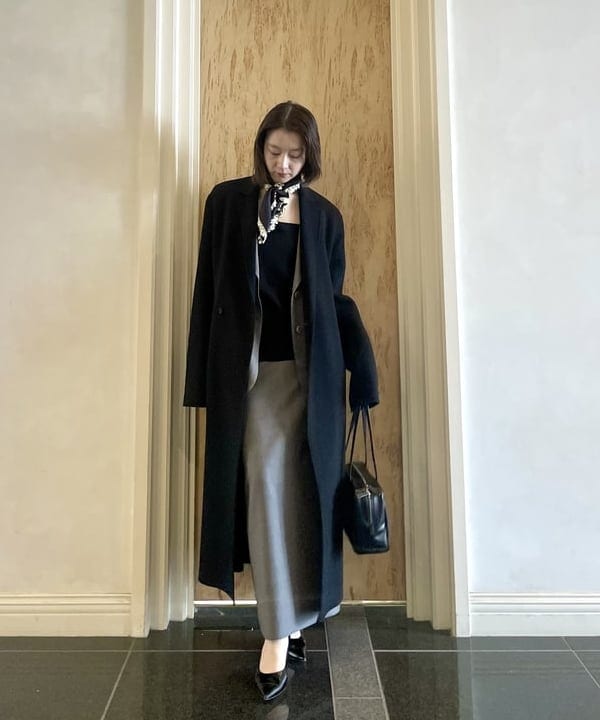 International Gallery BEAMS ウールコート イタリア製 International Gallery BEAMS（1164022） スタイリング