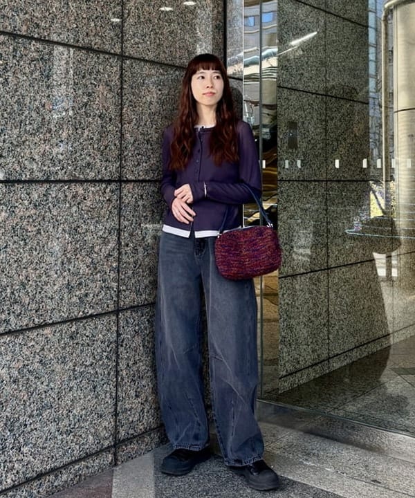 はやしあかねさんの「BEAMS WOMEN｜RIB レイヤード カーディガン」を使ったコーディネート