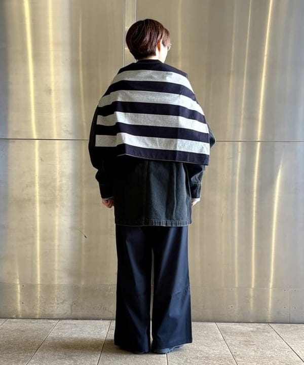 みりさんの「【別注】LACOSTE / ボーダー ロングスリーブ Tシャツ」を使ったコーディネート