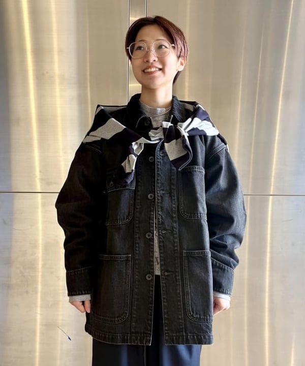 みりさんの「【別注】LACOSTE / ボーダー ロングスリーブ Tシャツ」を使ったコーディネート