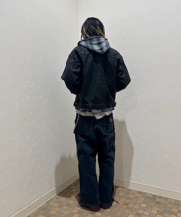 Ryohei Takataさんの「BEAMS WOMEN｜ユーズド加工 レザージップブルゾン」を使ったコーディネート