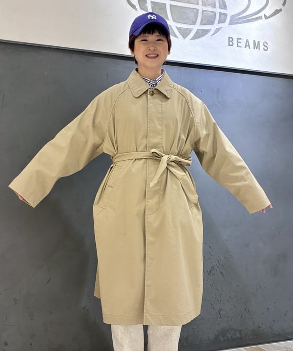 木村 梨香さんの「BEAMS WOMEN｜ストライプ クレイジー ボタンダウン ロングスリーブ」を使ったコーディネート