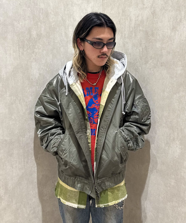 Ryohei Takataさんの「BEAMS WOMEN｜フード チェック ネルシャツ」を使ったコーディネート