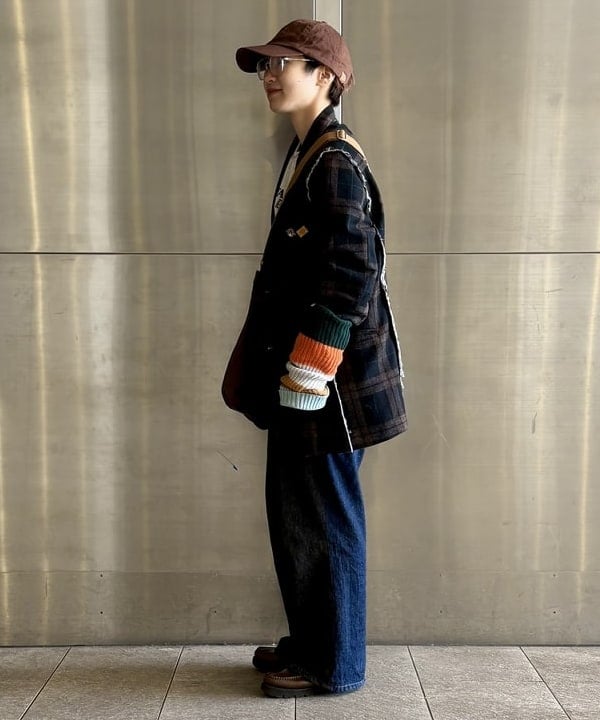 みりさんの「リサイクルウール カットオフ ジャケット」を使ったコーディネート