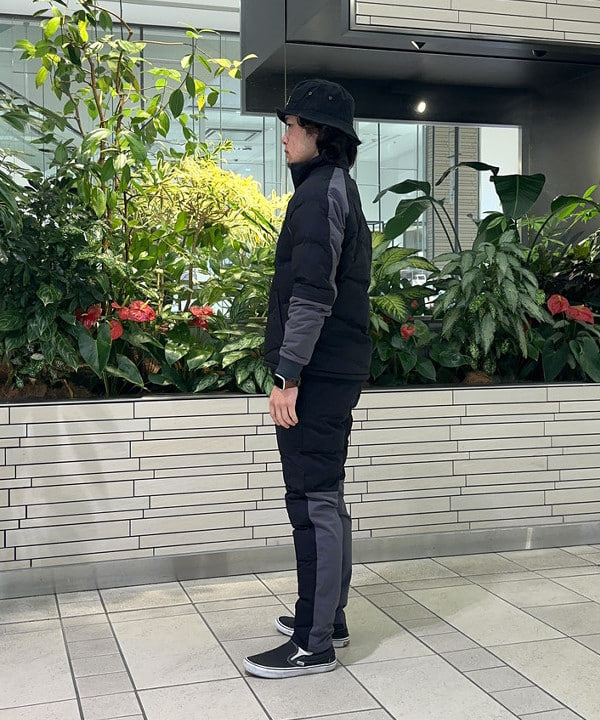 ビームスゴルフ ダイヤキルティングジャケット L ネイビー ストレッチ