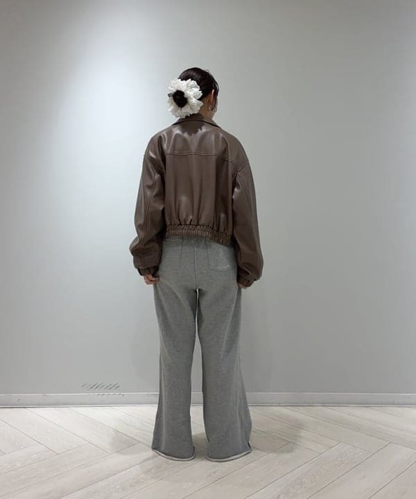 SAEさんの「BEAMS WOMEN｜フェイクレザー ジップ ブルゾン」を使ったコーディネート