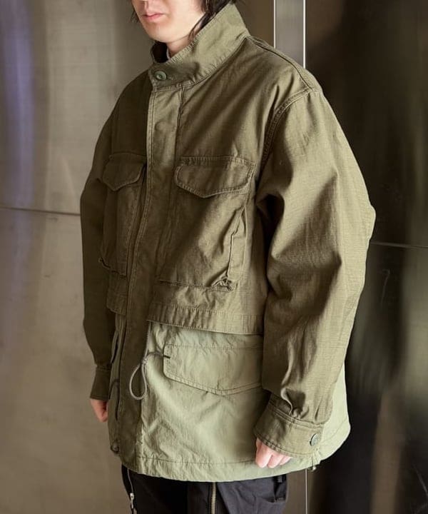 うえきんぐさんの「M65 レイヤード ジャケット【ワイドフィット】」を使ったコーディネート