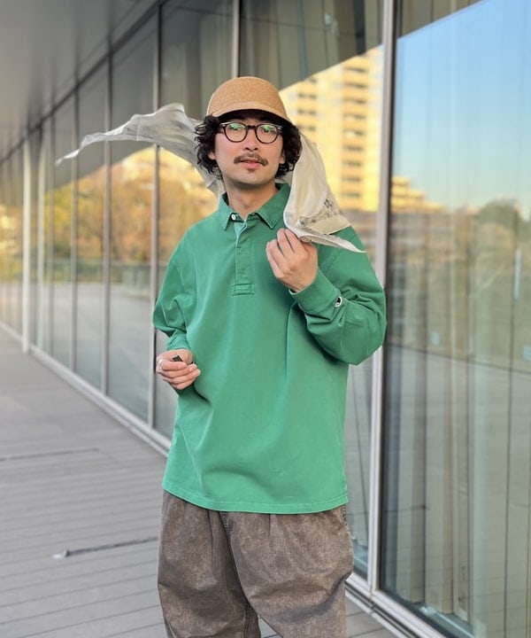 BAKU(東江 漠)さんの「BEAMS WOMEN｜【別注】Champion / Rugger Shirt」を使ったコーディネート