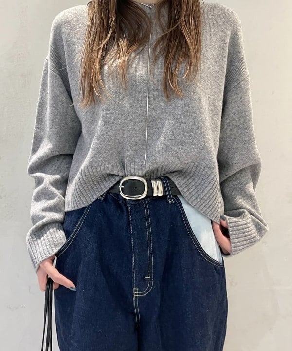 CHIHIROさんの「BEAMS WOMEN｜7ゲージ ウール クルーネック プルオーバー」を使ったコーディネート