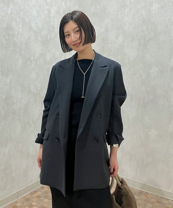 NATSUKIさんの「BEAMS WOMEN｜ダブルクロス ロング ジャケット」を使ったコーディネート