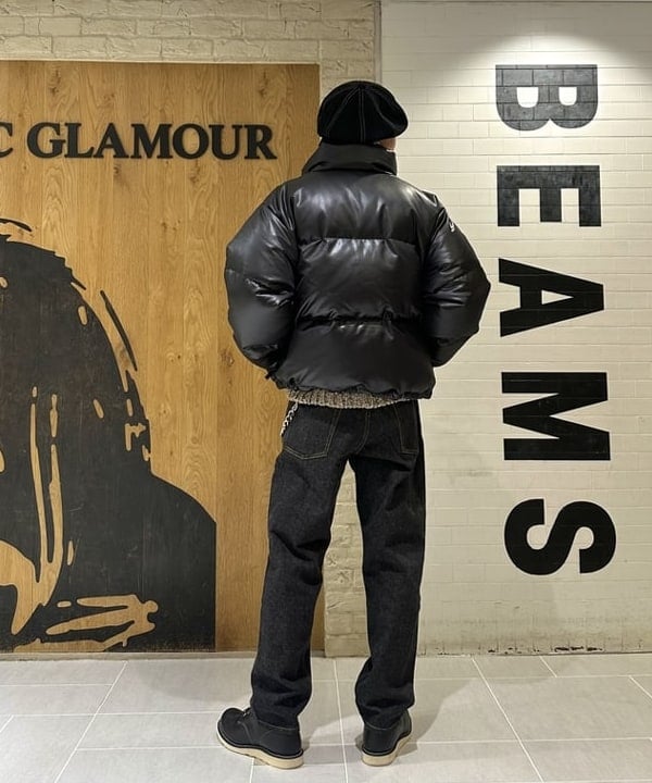 三宅 雄平さんの「BEAMS WOMEN｜レザーライク ダウン ブルゾン」を使ったコーディネート