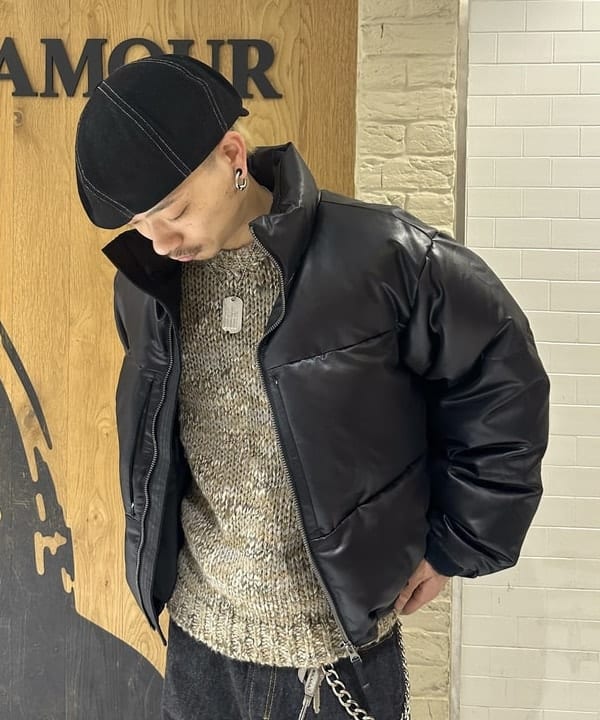 三宅 雄平さんの「BEAMS WOMEN｜レザーライク ダウン ブルゾン」を使ったコーディネート
