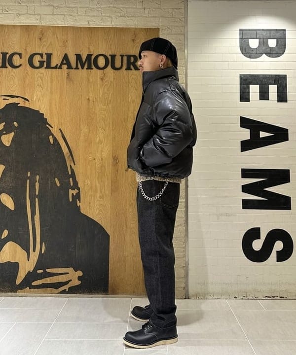 三宅 雄平さんの「BEAMS WOMEN｜レザーライク ダウン ブルゾン」を使ったコーディネート