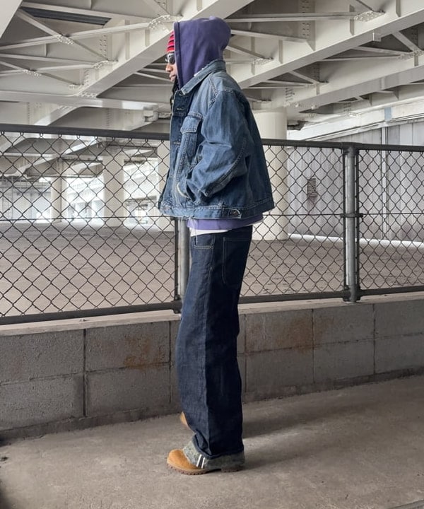 NADEL ナデールさんの「BEAMS WOMEN｜ワイドショート ダメージ デニム ジャケット」を使ったコーディネート