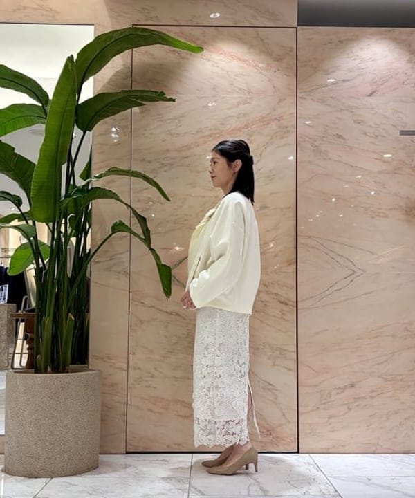 小笠原 楓さんの「BEAMS WOMEN｜カラー リリーハーフ コート＊」を使ったコーディネート