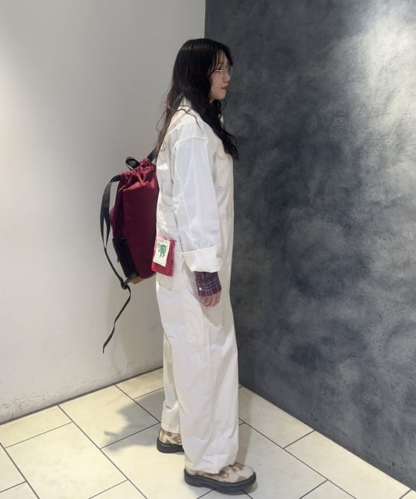 ハルカさんの「BEAMS WOMEN｜BEAMS PLUS / インディゴチェック ボタンダウンシャツ」を使ったコーディネート