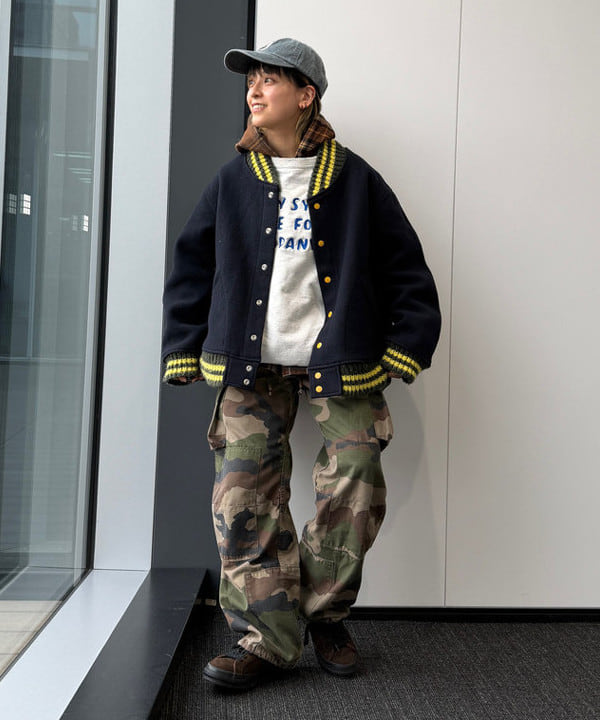 Heg.さんの「BEAMS WOMEN｜Superior Stitch Embroidery / DOG 刺繍 CAP」を使ったコーディネート