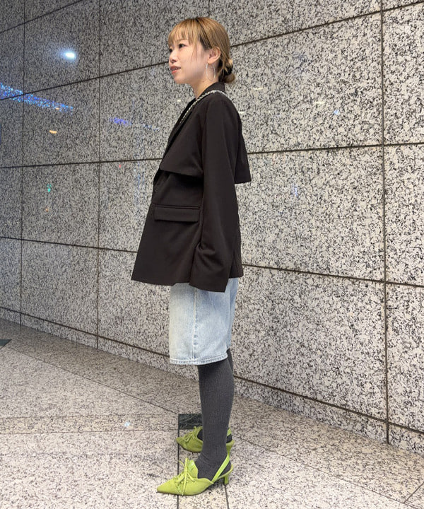 まゆちゃんさんの「BEAMS WOMEN｜ヨークレイヤード 2ボタン ジャケット」を使ったコーディネート