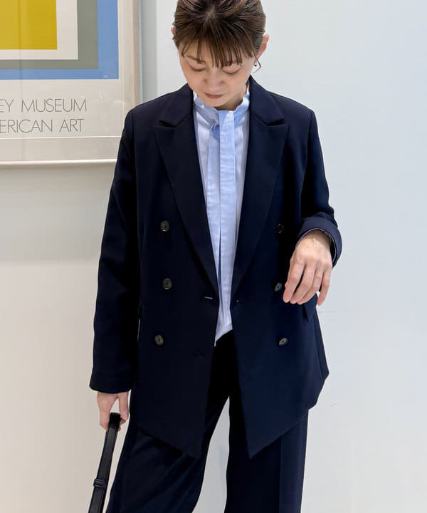 桑原 ふみさんの「BEAMS WOMEN｜ソフト ボクシー ジャケット＊」を使ったコーディネート