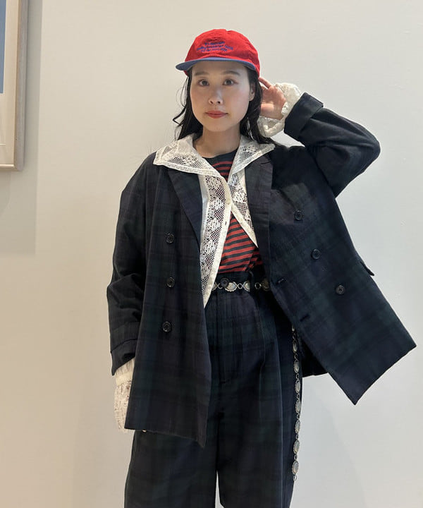 清水 彩乃さんの「BEAMS WOMEN｜スウィッチ ボーダー ロングスリーブ」を使ったコーディネート