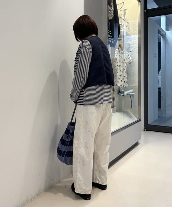 クロサワさんの「BEAMS WOMEN｜スウィッチ ボーダー ロングスリーブ」を使ったコーディネート