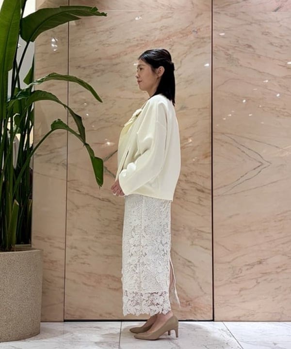 小笠原 楓さんの「BEAMS WOMEN｜カラー リリーハーフ コート＊」を使ったコーディネート