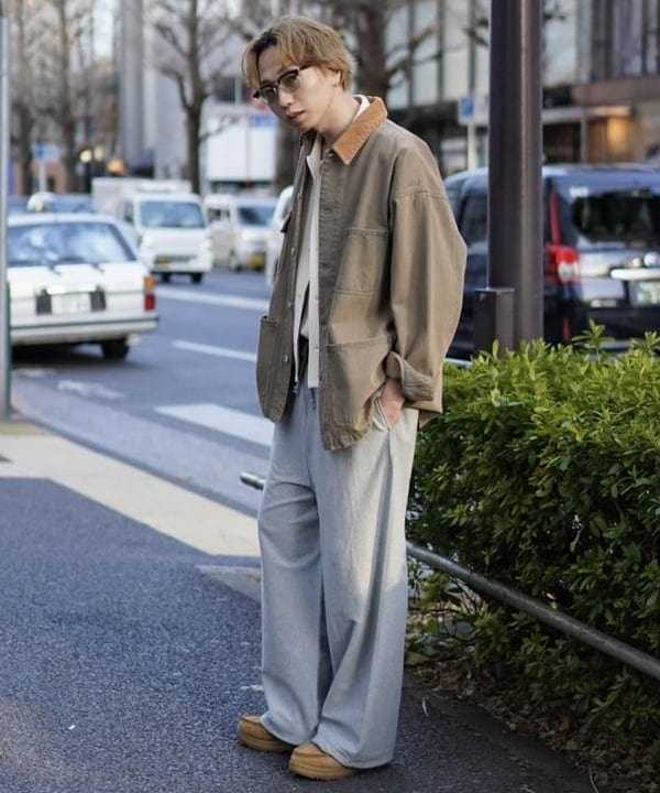 SUDOさんの「BEAMS WOMEN｜フェード デニム ルーズ カバーオールジャケット」を使ったコーディネート