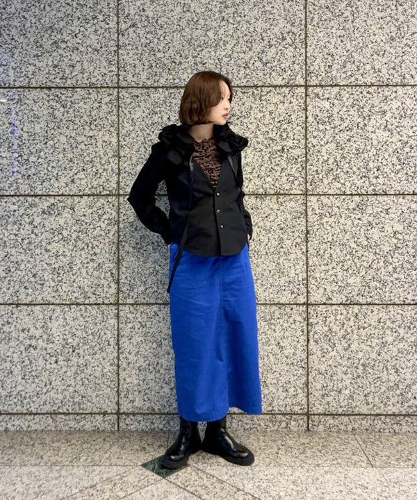 水野 萌香さんの「BEAMS WOMEN｜ドット センター ギャザー ブラウス」を使ったコーディネート