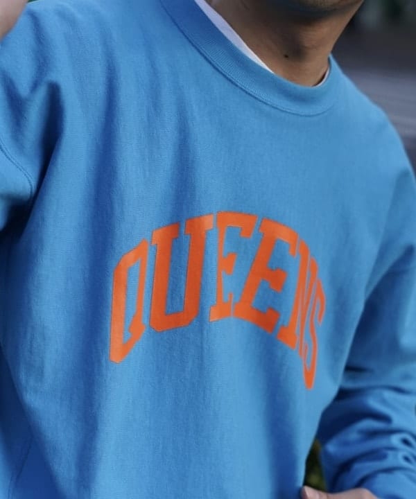 BAKU(東江 漠)さんの「BEAMS WOMEN｜【別注】Champion / リバースウィーブ（R）シティ ロングスリーブTシャツ」を使ったコーディネート