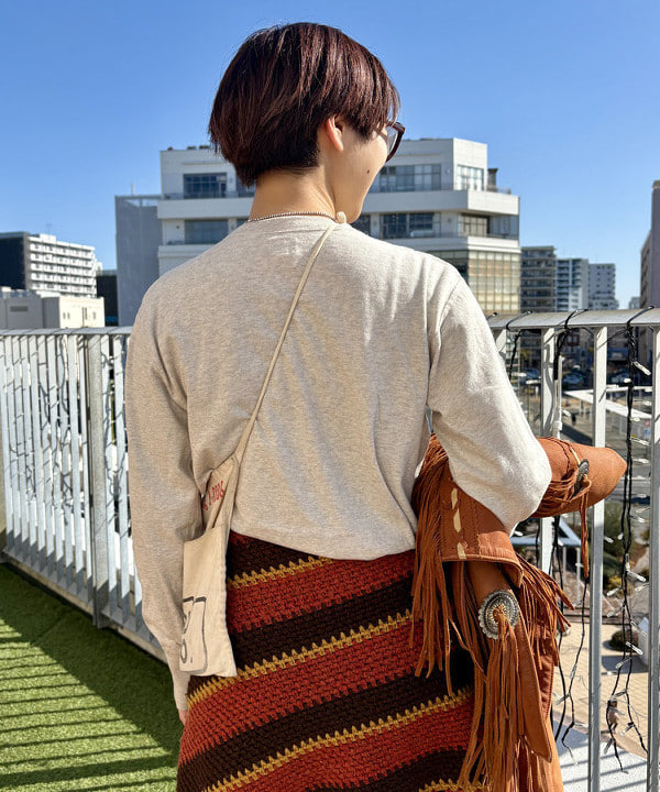 みりさんの「【別注】Healthknit / クルーネック ロングスリーブ Tシャツ」を使ったコーディネート