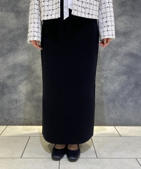 菜月さんの「BEAMS WOMEN｜ツイード ノーカラー ジャケット＊」を使ったコーディネート