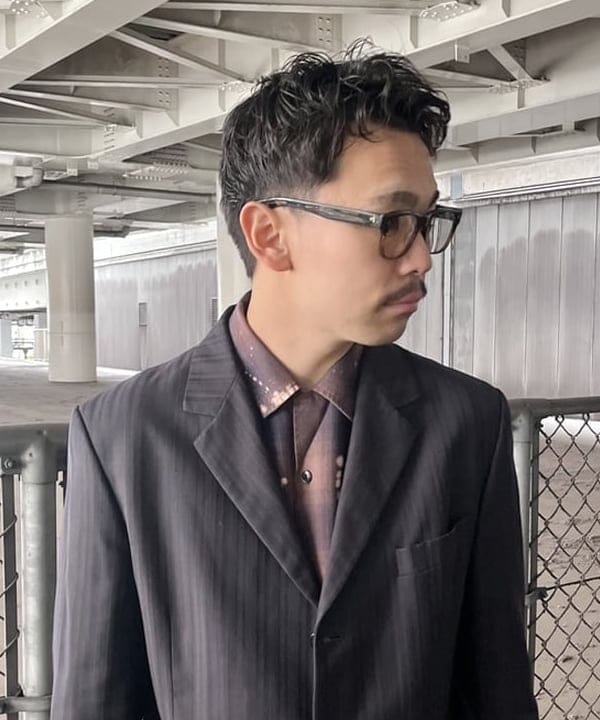 槙山 賢斗さんの「BEAMS WOMEN｜ブリーチ オンブレチェック オープンカラーシャツ【リラックスフィット】」を使ったコーディネート