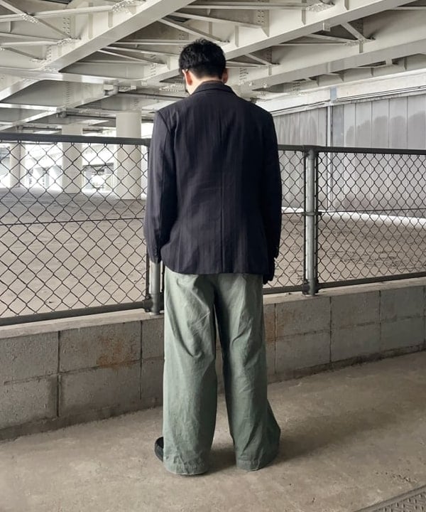 槙山 賢斗さんの「BEAMS WOMEN｜ブリーチ オンブレチェック オープンカラーシャツ【リラックスフィット】」を使ったコーディネート