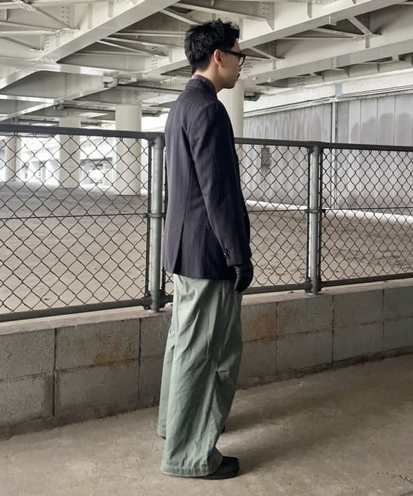 槙山 賢斗さんの「BEAMS WOMEN｜ブリーチ オンブレチェック オープンカラーシャツ【リラックスフィット】」を使ったコーディネート