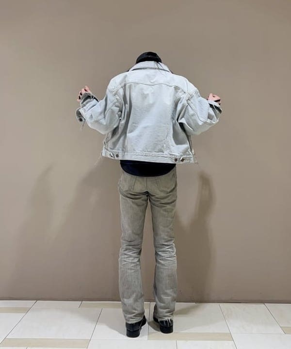 翔さんの「BEAMS WOMEN｜ワイドショート ダメージ デニム ジャケット」を使ったコーディネート