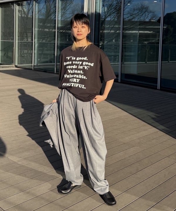 Heg.さんの「BEAMS WOMEN｜maturely / ティー ダブ ダブル ブレステッド ジャケット」を使ったコーディネート