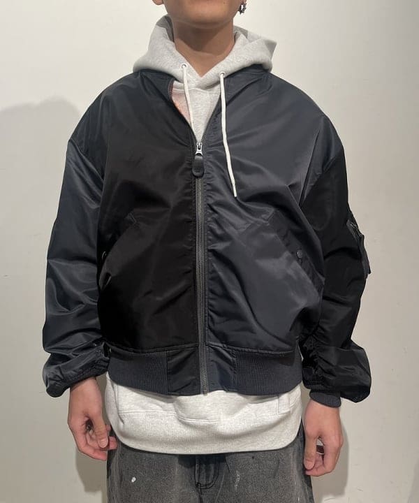 BANさんの「BEAMS WOMEN｜【ワイドフィット】クレイジー MA-1」を使ったコーディネート