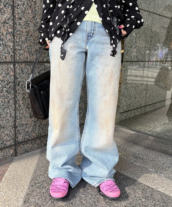 まゆちゃんさんの「BEAMS WOMEN｜ドット クリンクル フリル シャツ」を使ったコーディネート