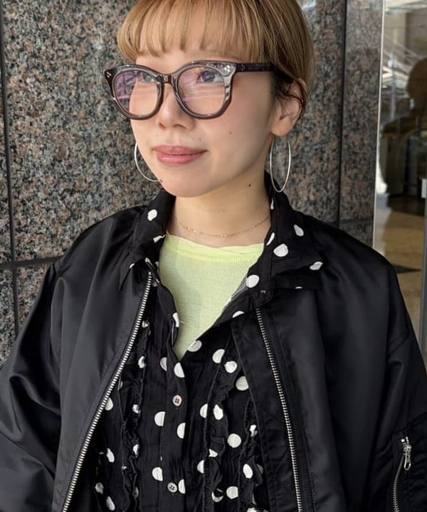 まゆちゃんさんの「BEAMS WOMEN｜ドット クリンクル フリル シャツ」を使ったコーディネート