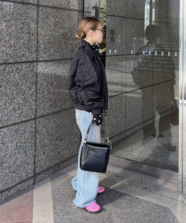 まゆちゃんさんの「BEAMS WOMEN｜ドット クリンクル フリル シャツ」を使ったコーディネート