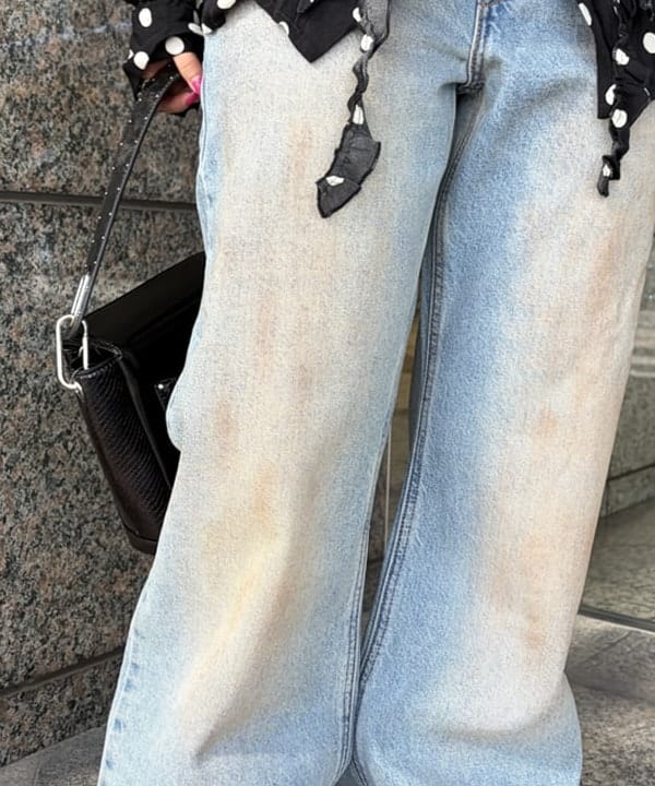 まゆちゃんさんの「BEAMS WOMEN｜ドット クリンクル フリル シャツ」を使ったコーディネート